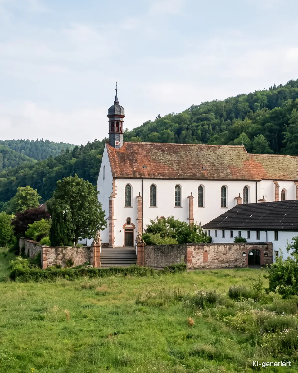 Kloster Schönau an der Fränkischen Saale, KI-generiertes Bild